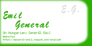 emil general business card