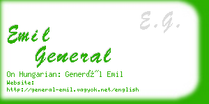 emil general business card